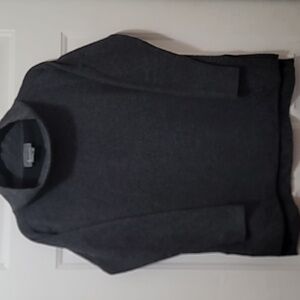 Anthropologie Oversized Funnel Neck Turtleneck Gray Stretch Neutral Sweater XS